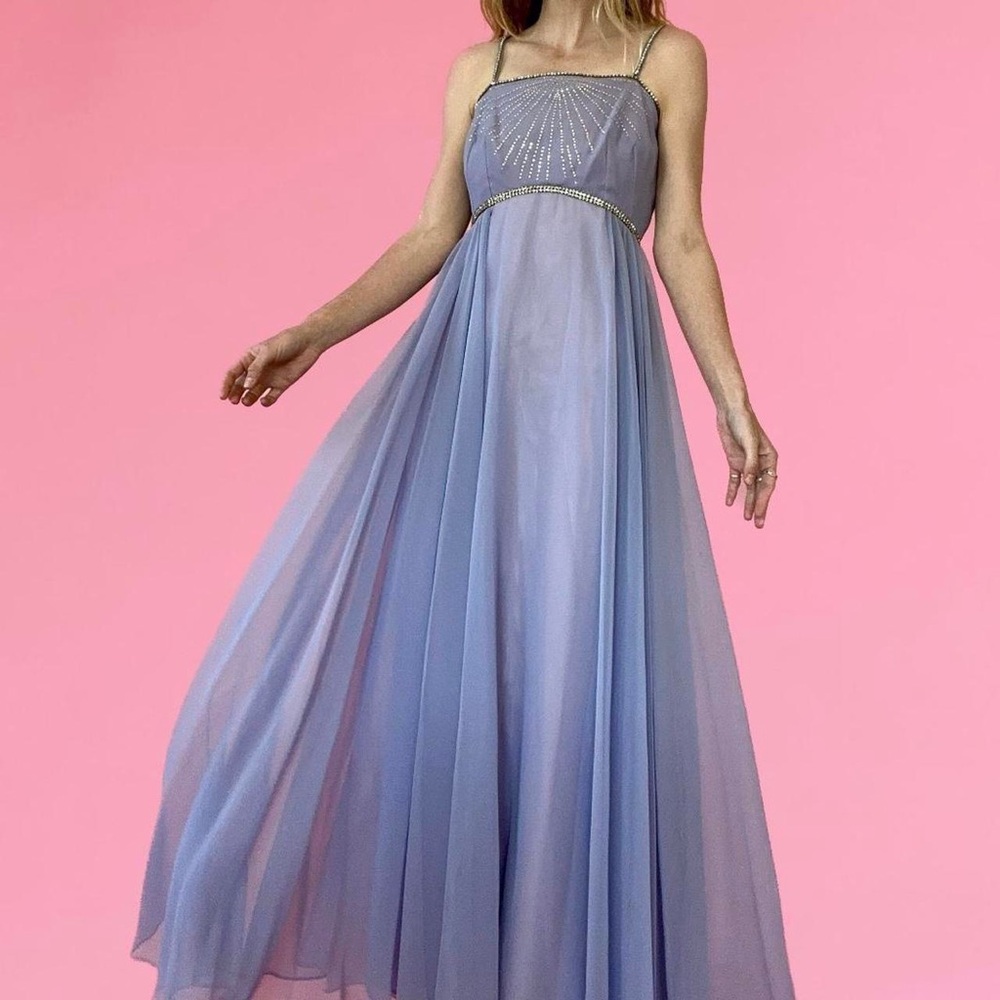 Gorgeous Lavender Rhinestone Gown